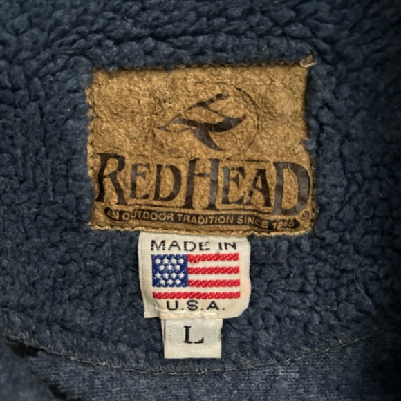 Vtg RARE Red Head Western “Wild Horses” Comfy Full Zip Jacket Sz L - Picture 6 of 7